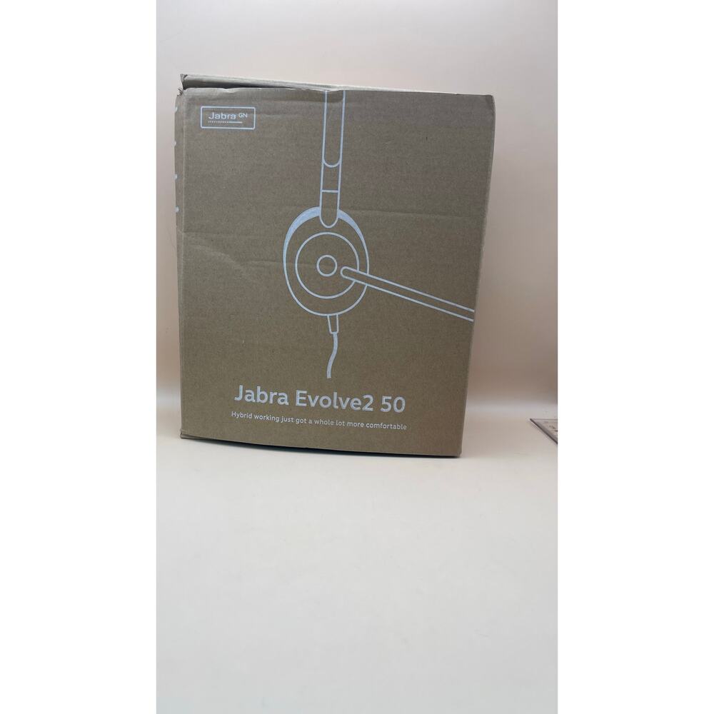 Jabra Evolve2 50 Stereo USB-C ANC Dual Ear Headset Black Model HSC175 MS Teams